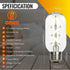 Fishbone LED Filament Vintage Edison Light Bulbs, T45/T14 E26 4W Antique Tubular Edison Bulbs 40 Watt Equal, 400LM 4000K Daylight White Spiral Ret...