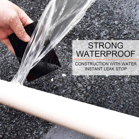 Flexible Rubberized Waterproof Tape, 4 in x 5 ft Patch & Seal Tape for Leaks, Working Underwater, Indoor Outdoor Use - Home RV Roof Plumbing and P...