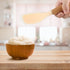2 Pack Silicone Rice Paddle Spoon with Wood Handle, Nonstick Standing Rice Cooker Spatula Kitchen Tool...