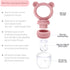 Silicone Breast Milk Popsicle Mold & Fresh Food Teether Feeder - Self Feeding Baby Frozen Breast Milk Teether with Forage Feeder and Ice Cube Tray...