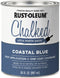Rust-Oleum 329207 Ultra Matte Interior Chalked Acrylic Paint 30 oz, 30 Fl Oz (Pack of 1), Coastal Blue...