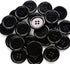 GANSSIA 1 Inch (25mm) Black Resin Buttons Sewing Flatback Button for Garment DIY Craft Decoration Pack of 50PCS...