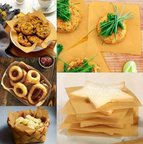Comfylife 300Pcs 6x6in Patty Paper - No Curl, No Tear, No Burn Baking Paper (6 x 6 inch) – Precut Parchment Paper For Baking or Lining – No Chemic...