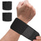 2PCS Wrist Brace Wrap Compression Strap Brace Sport Sleeve Adjustable Pain Relief Tendonitis Elastic Tennis Working Out Weightlifting Bowling Wris...