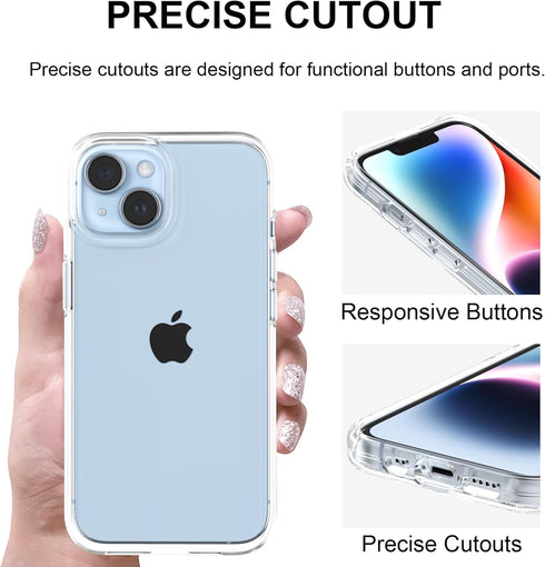 Case for iPhone XR, Glitter Sparkle Bling Shockproof Protective Phone Cases for Women Girls, 6.1 Inch, Clear...