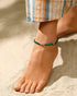 Green Agate with Evil Eye Beaded Anklet Infinity Endless Love Symbol Charm Ankle Bracelets for Women Healing Crystals Gemstones Gifts...