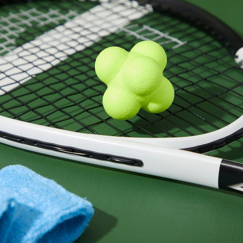 Juvale 2 Pack Rubber Hand Eye Coordination Training Balls for Reflex Speed, Multiside Reaction Ball for Sports, Agility Training Equipment, Baseba...