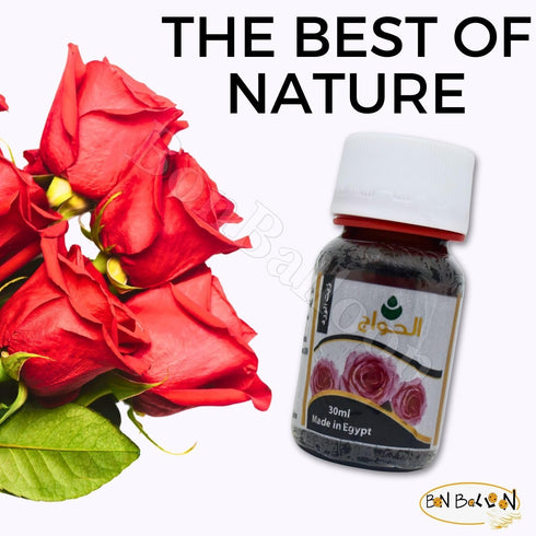Rose Oil Elhawag Cold Pressed Premium Natural Pure Undiluted Fresh Original for The Body and Hair Non Gmo Kosher Halal for Men & Women (1 Pack = 1...