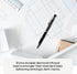 Uniball Kuru Toga Elite Mechanical Pencil Starter Kit with Silver Barrel and 0.5mm Tip, 60 Lead Refills, and 5 Pencil Eraser Refills, HB #2, Offic...