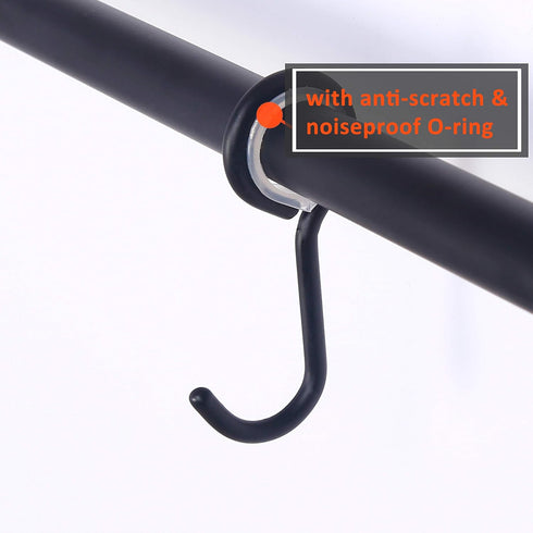 Dseap Kitchen Utensil Holder Hanger, Pot and Pan Rack Wall Mount, Kitchen Rail with 8 Hooks for Hanging Cooking Utensils, Mugs, Spoons, Wall Mount...