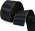 David accessories Black Satin Ribbon with Gold Edges 1.5 Inch wide 20 Yards, Gold Border Fabric Ribbons for Gift Wrapping DIY Crafts Christmas Dec...