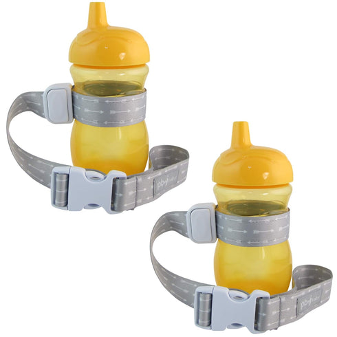 SippyPal Sippy Cup Holder Strap Leash Tether (Arrow Gray 2-Pack)...