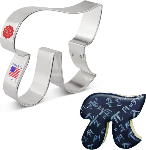 Pi Symbol Cookie Cutter 3.75" Made in USA by Ann Clark...