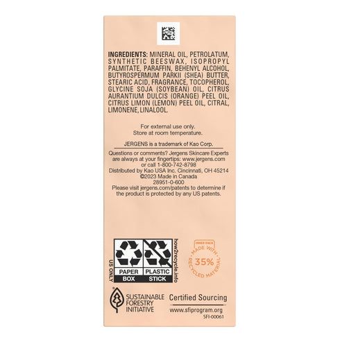 Jergens Awaken Essential Oil-Scented Stick, Calming Aromatherapy Stick with Wild Orange and Lemon Essential Oils, 0.9 Oz...