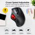 SANWA Bluetooth Wireless Ergonomic Trackball Mouse, Optical Rollerball Mice, Programmable Silent Buttons, 40mm Trackball, 600/800/1200/1600 DPI, C...