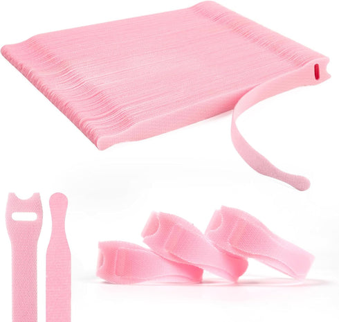 110PCS Reusable Cable Ties, Adjustable 8 × 1/2" Cord Organizer Ties, Multi-purpose Hook Loop Cable Management Wire Ties for Organizing Home, Offic...