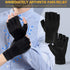 Donfri 2 Pairs Copper Infused Compression Arthritis Gloves, Fingerless Carpal Tunnel Pain Relief Gloves For Men Women, Hand Support Wrist Brace Rh...
