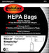 Generic Replacement Upright Bags Type X, Compatible with Riccar, SImplicity Synergy, Radiance Upright, 6 pack...