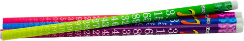 Pencil Assortment - Assorted Styles - Round Pencil with Eraser, 2 Lead, For Children, Adults, Children’s Gift Bags, Carnival Prizes (48) pcs, Pi...