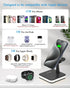 4 in 1 Wireless Charging Station with Light for Apple,Magnetic Wireless Charger Stand for iPhone 15/14/13/12,Apple Watch Series 9/8/7/Ultra 2/SE 2...