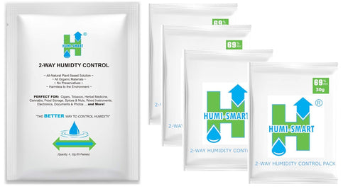 Humi-Smart 2-Way Humidity Control 69% RH 30g 4 Pack for Ideal Humidity