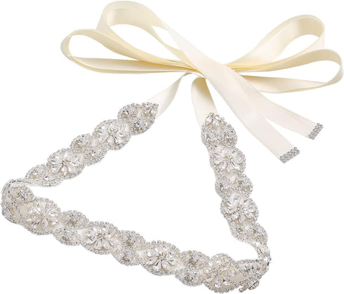 Bridal Belt and Sashes with Rhinestones handmade wedding belt for bridesmaid Prom Gowns plus size...