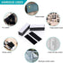 BRAVESHINE 24 Sets Hook and Loop Strips with Adhesive Backing - 1.2x4 Inch Black Picture Hanging Strips - Instead of Nail or Screws - Heavy Fasten...