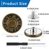 16 Pcs Jeans Buttons Replacement, 17 mm No-Sew Buttons for Jeans Pants Button Tightener Pins Replacement Repair Kit with Threads Rivets and Screwd...