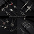 Bonuci 30 Pieces Grunge Necklace Set Goth Cross Necklace Y2k Necklace Punk Rock Vintage Harajuku Gothic Feather Chain Choker Necklace Jewelry Cost...