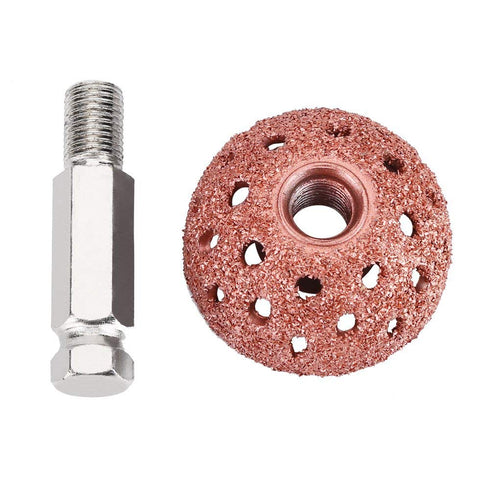 2PCS Tungsten Steel Grinding Head, Tire Buffing Wheel, 70 Coarse Grit Buffing Wheel for Tire Repair?9mm/0.35in Linking Rod Thread?...