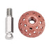 2PCS Tungsten Steel Grinding Head, Tire Buffing Wheel, 70 Coarse Grit Buffing Wheel for Tire Repair?9mm/0.35in Linking Rod Thread?...