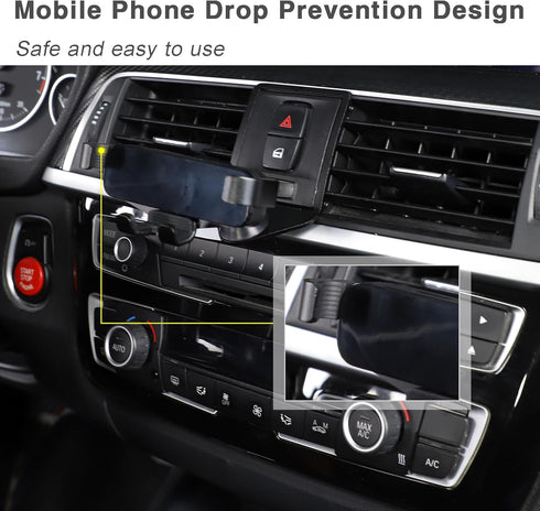 LLKUANG Car Mobile Cell Phone Holder Mount for BMW 1 2 3 4 Series GT F20 F21 F22 F23 F30 F31 F32 F33 F34 F35 F36 M2 F87 M3 M4 F80 F82 F83(Only Pla...