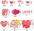 CCINEE Window Cling Sticker for Home Decoration (Heart 2)...