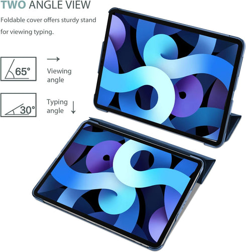 ProCase Smart Case for 10.9 Inch iPad Air 5th 2022 / Air 4th 2020, Cover with Screen Protector for iPad Air 5 4 -Navy...