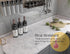 15.8"x118" White Marble Wallpaper, Self Adhesive Contact Paper for Countertop Kitchen Cabinets Bathroom and Furniture Refurbishment, Peel and Stic...