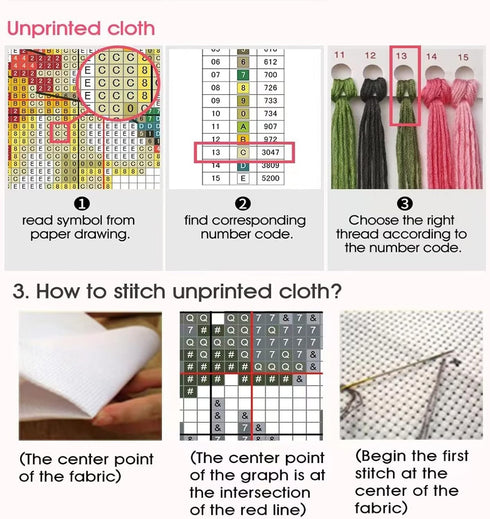 Svarog Stamped Cross Stitch Kits Beginners Full Range of Embroidery Patterns Starter Kits for Adult or Kids DIY Cross Stitches Needlepoint Kits 14...