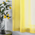 DUALIFE Yellow Curtains 72 Inches Length for Bedroom Set of 2 Panels Grommet Window Semi Voile Light Filtering Sheer Curtains for Living Room 52x7...