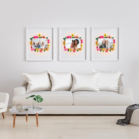 Nuberlic Embroidery Kit for Beginner Adults Starters, Stamped Cross Stitch Gift, Pre-printed DIY Funny Photo Frame Needlepoint Kit, Include Embroi...