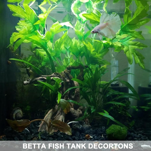 Hermit Crab Climbing Toys Aquarium Decorations Artificial Tree Trunk Ornaments Betta Fish Hideout Caves Reptile Habitat Decor Accessories for Leop...