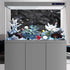 AWERT 30x18 inches Stone Aquarium Background Black Rock Fish Tank Background Rocky Terrarium Background Vinyl...