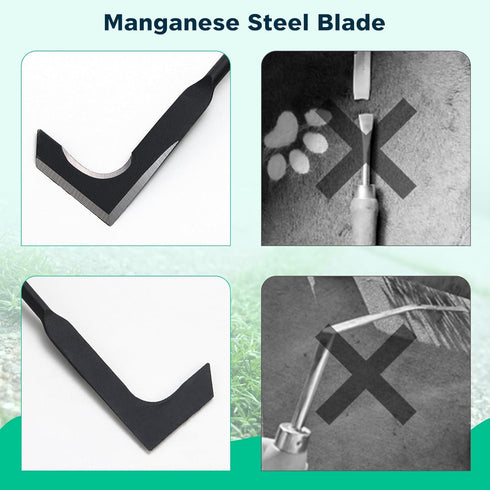 Crack Weeder, Manual Crevice Weeding Tool Weed Puller for Sidewalk Paver Deck Boards,Steel Crack Weeder Crevice Weeding Tool with Comfortable Hand...