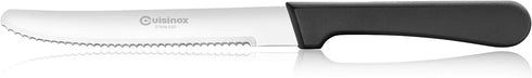 Cuisinox Steak Knives Set of 4 Black Polypropylene Handle with Rounded Tip...