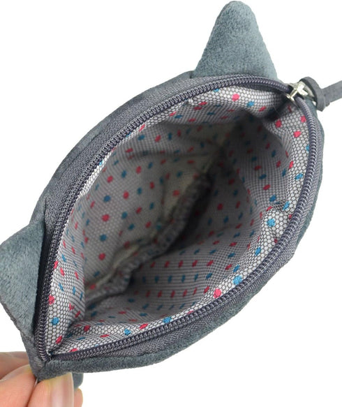 Cartoon Cute Cat Face Bag Zipper Case Coin Money Purse Wallet (C)...