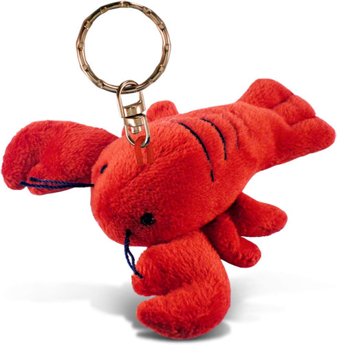 Puzzled Lobster Plush Keychain Stuffed Animal Toy - Soft Plush Ocean Life Animal Red Lobster Charm Keyring, Decorative Plush Toy Accessory Fun Bud...