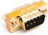 DB9 Null Modem Adapter Male to Female Slimline Data Transfer Serial Port Adapter Gold Plated 2 Pack...