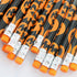 GiftExpress 48-Pack Halloween Pumpkin Pencils with Eraser, Halloween Treats for Kids, Classroom Prize, School Stationery, Halloween Décor, Jack O ...