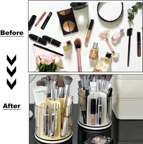 Marte Vanci 360 Degree Rotating Pen Pencil Holder Desk Stationery Organizer Tidy Organizer for Pencil Makeup Painting Brush Cosmetic Craft Storage...