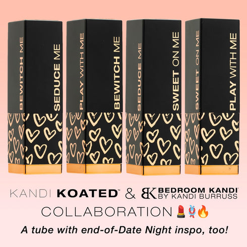 Kandi Koated Date Night Lipstick - Special Edition Creamy Matte Lip Color Burruss | Luxurious Packaging | Creamy Texture, Rich Colors, Paraben-Fre...
