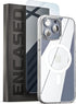 ENCASED Mag Case for iPhone 14 Pro Max - Clear Back Protective Cover - Compatible with MagSafe (2022 iPhone 14promax 6.7") includes Tempered Glass...