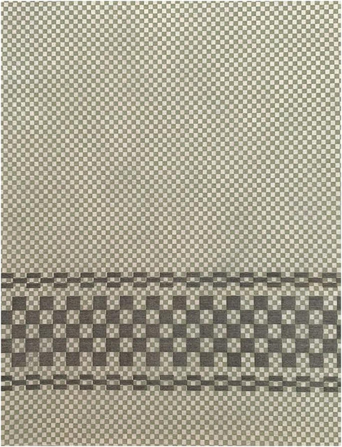 Premium Disposable Kitchen Line Checker Towels | Biodegradable and Compostable (Green/Grey 25ct)...